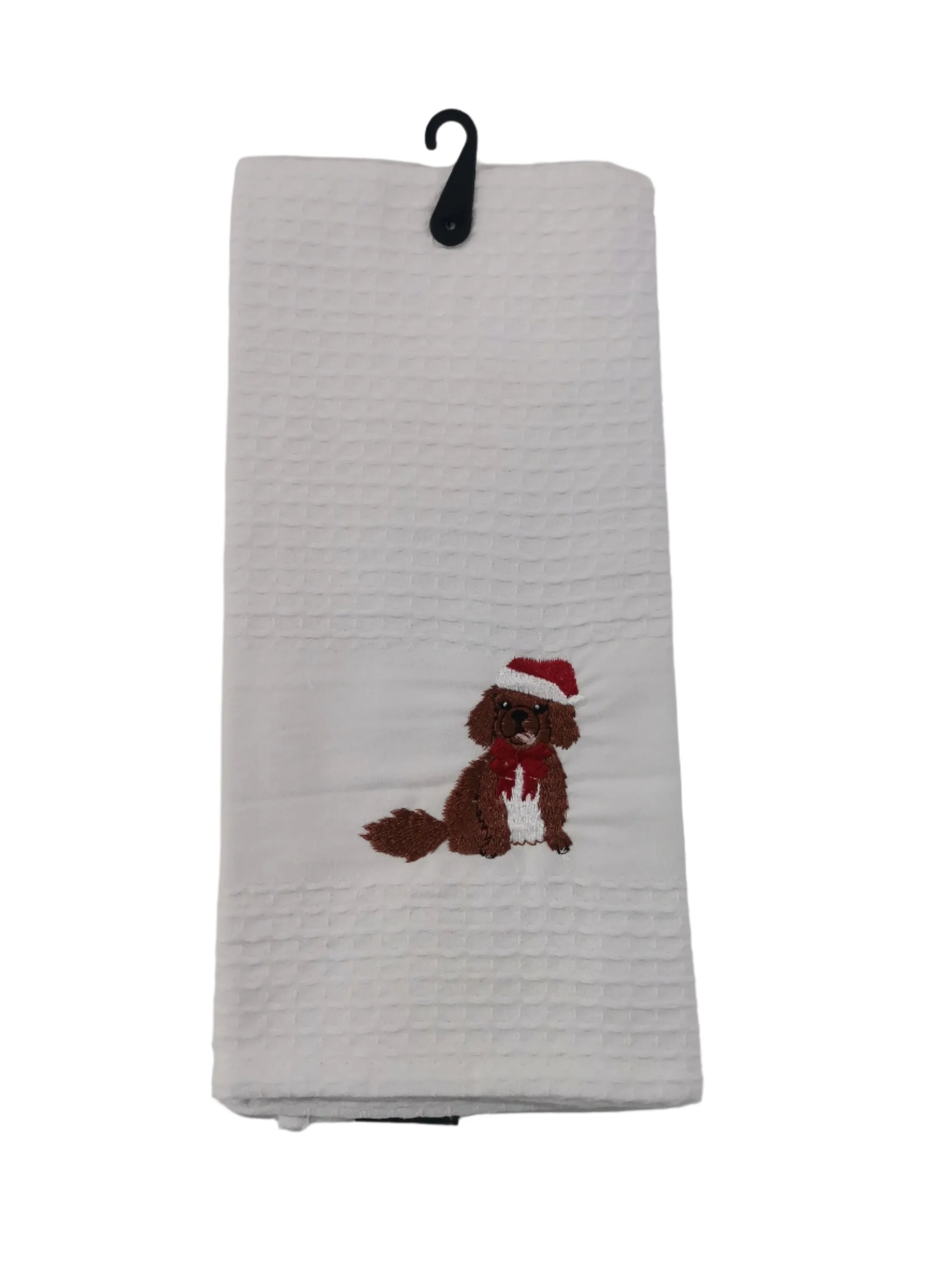 Linen House White Poppy Tea Towel 44x65cm