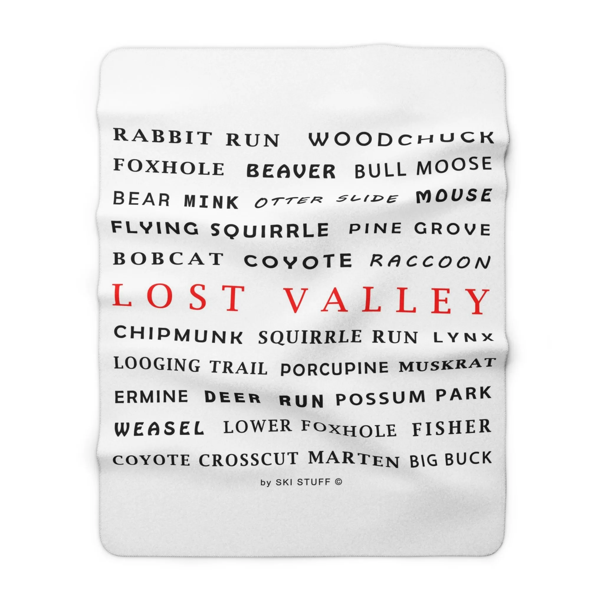 Lost Valley, Maine - Fleece Blanket