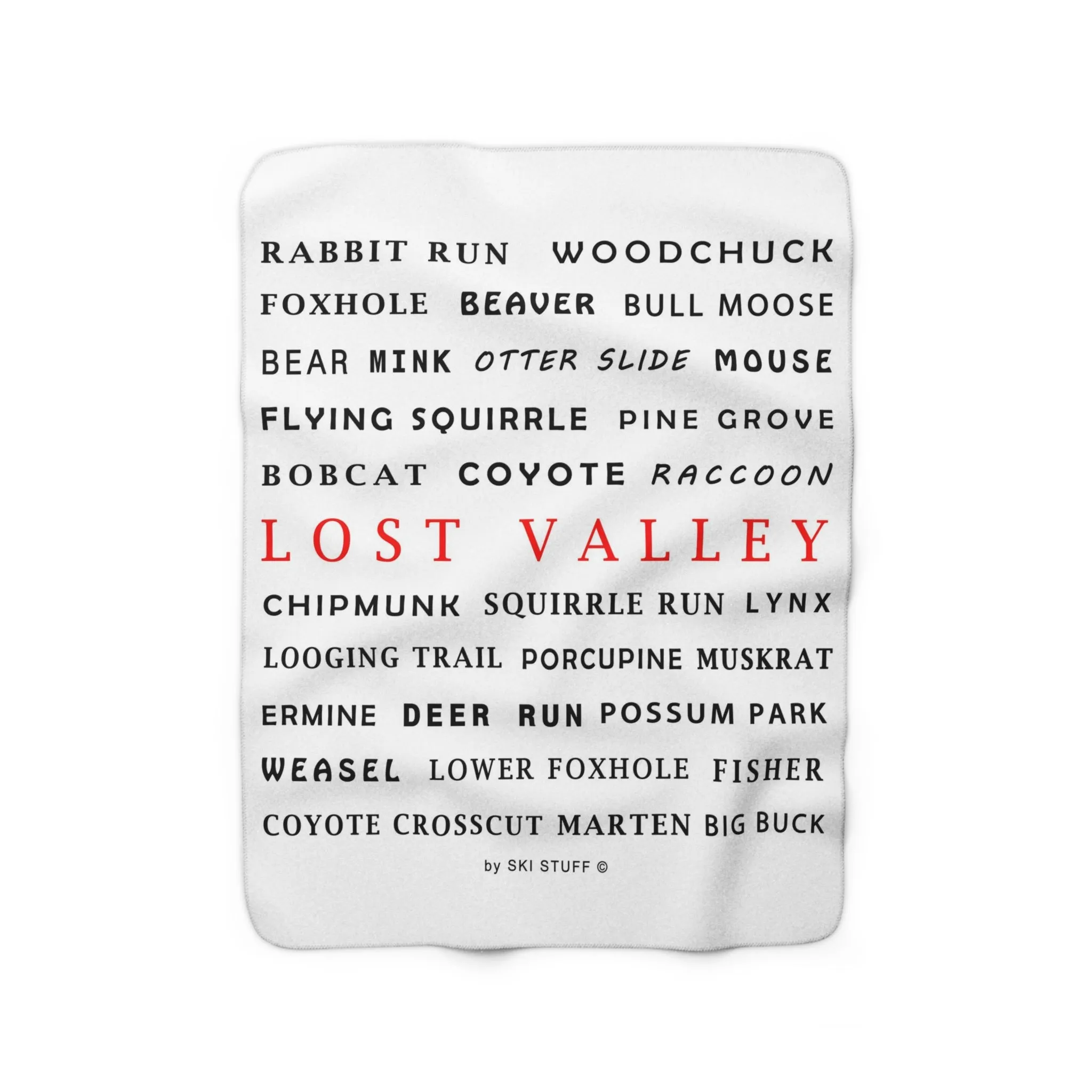 Lost Valley, Maine - Fleece Blanket