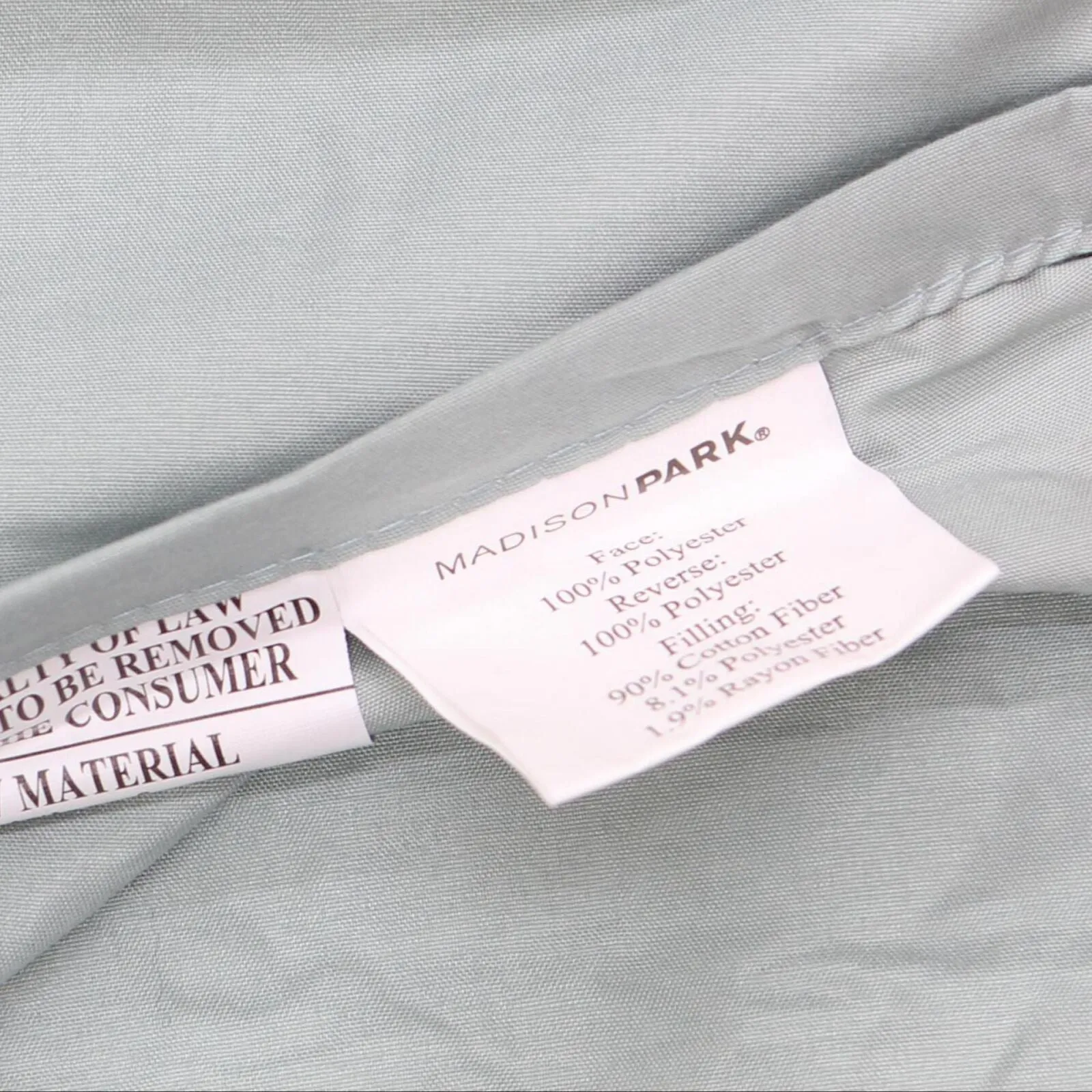 Madison Park 3-Piece Tuscany Brushed Coverlet Set Seafoam Full / Queen