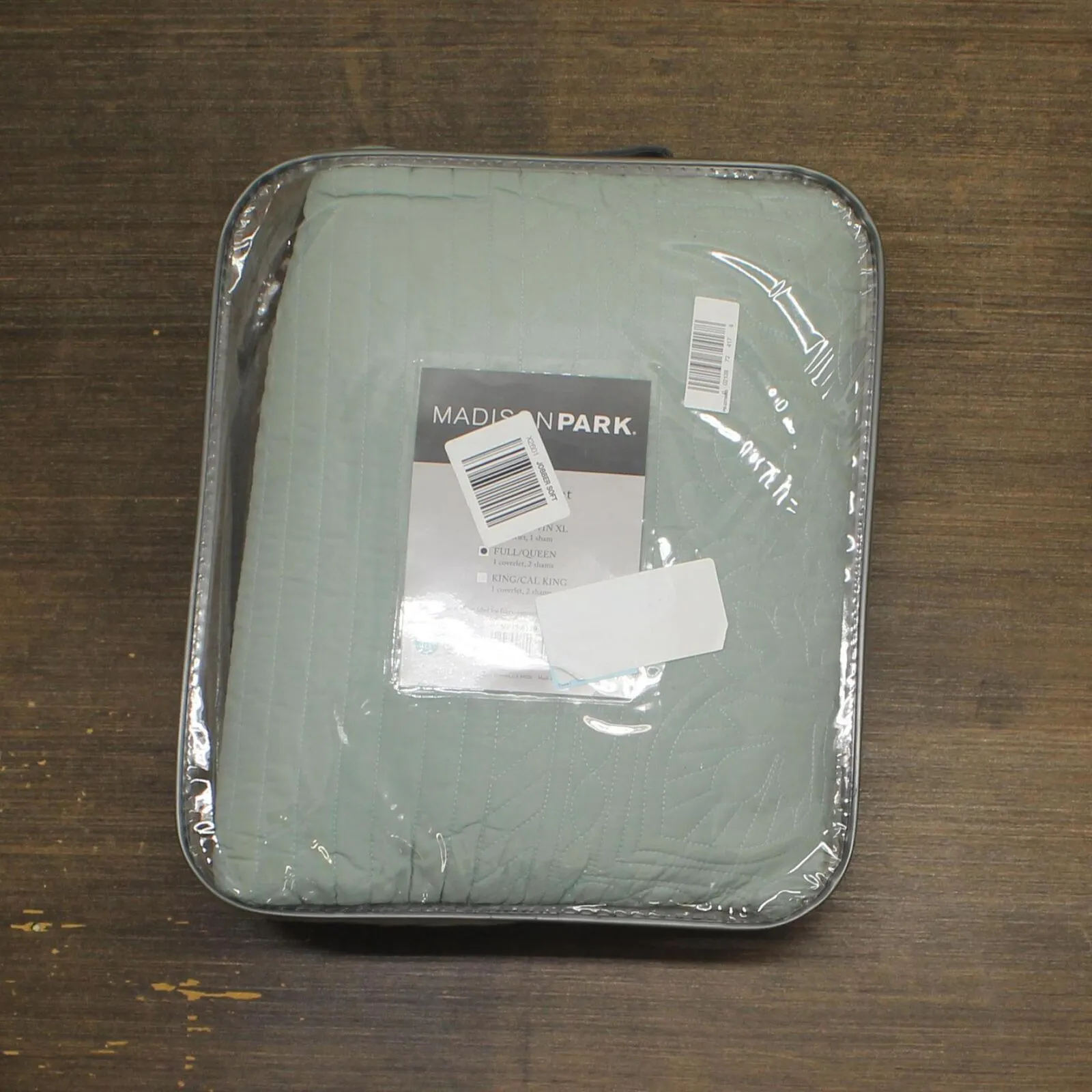 Madison Park Marino 3-Piece Reversible Quilt Set Medallion Seafoam Full / Queen