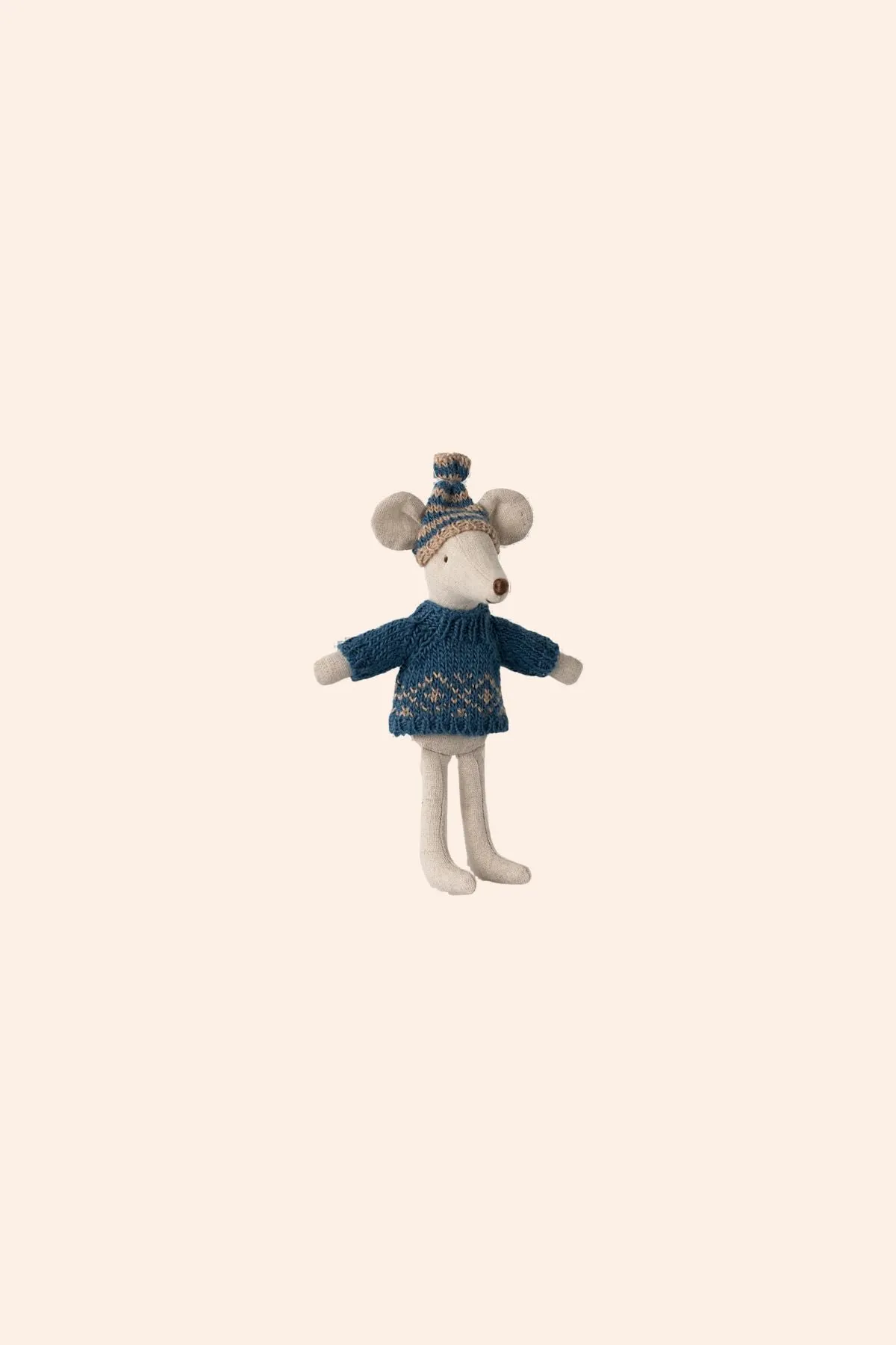 Maileg Knitted Sweater and Hat, Dad Mouse