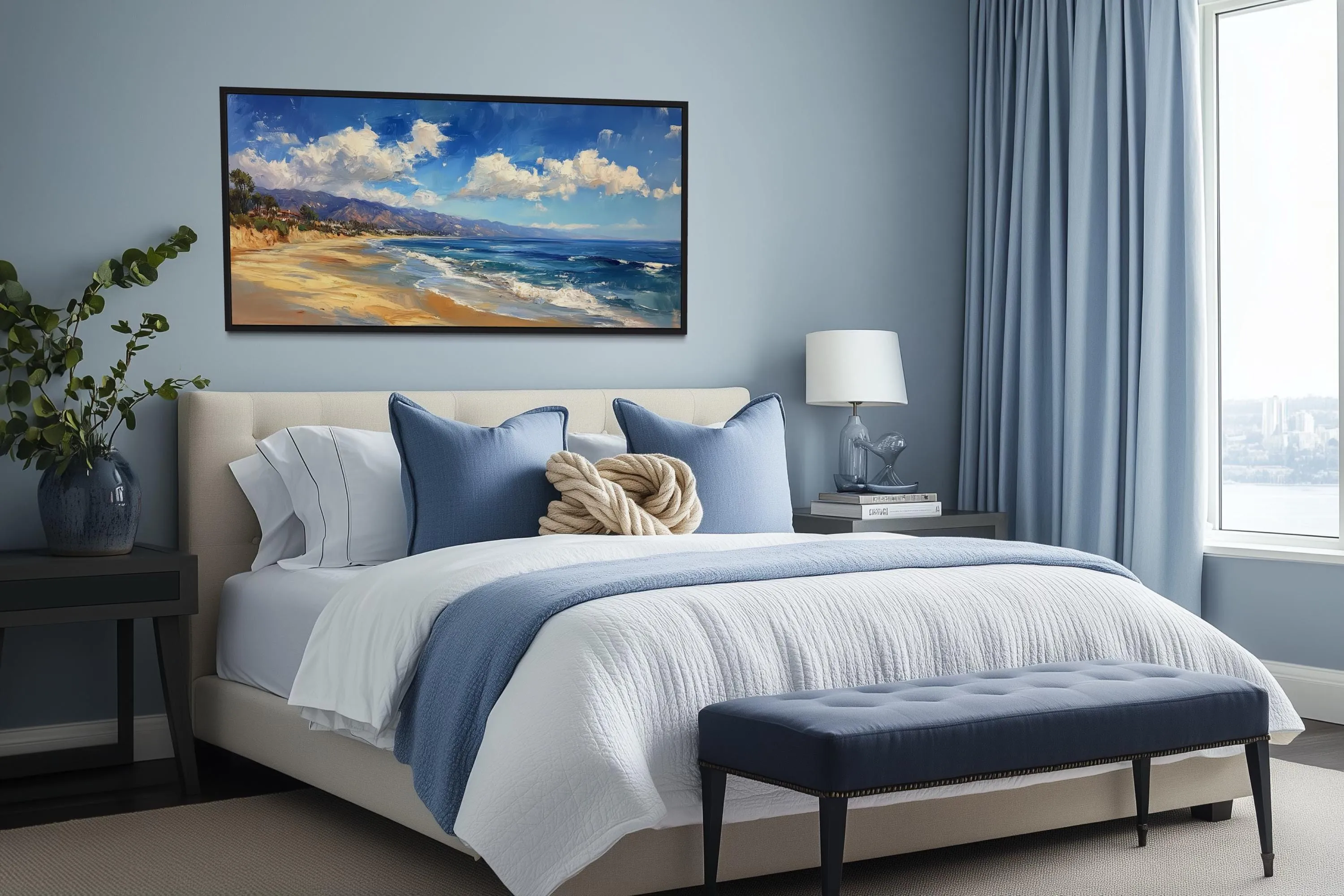Malibu Coast Framed Canvas Wall Art