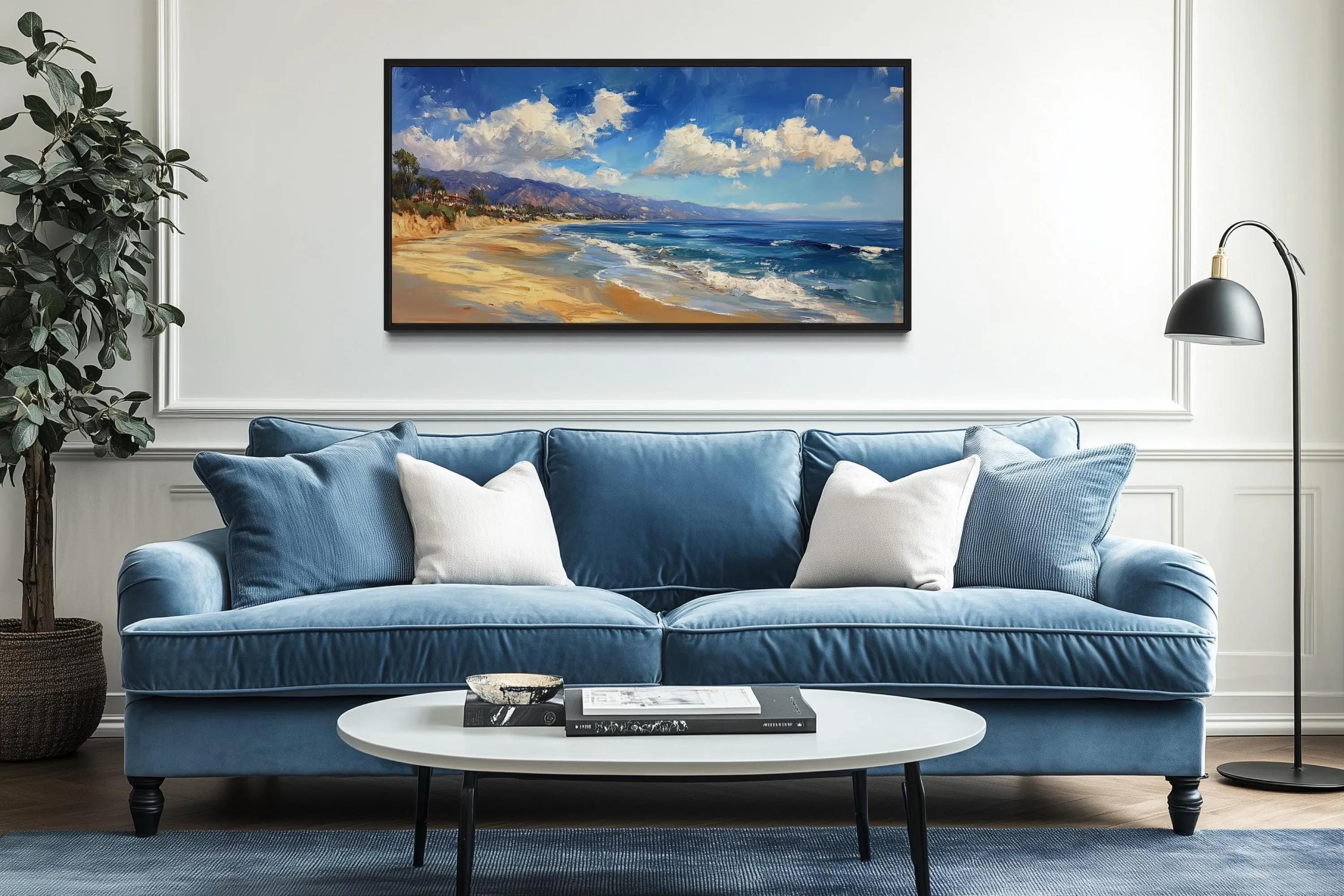 Malibu Coast Framed Canvas Wall Art