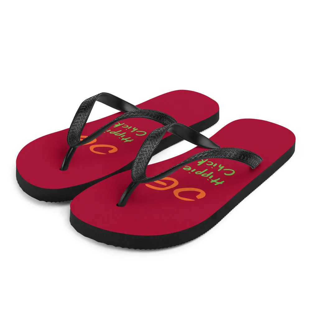 Maroon Flip-Flops