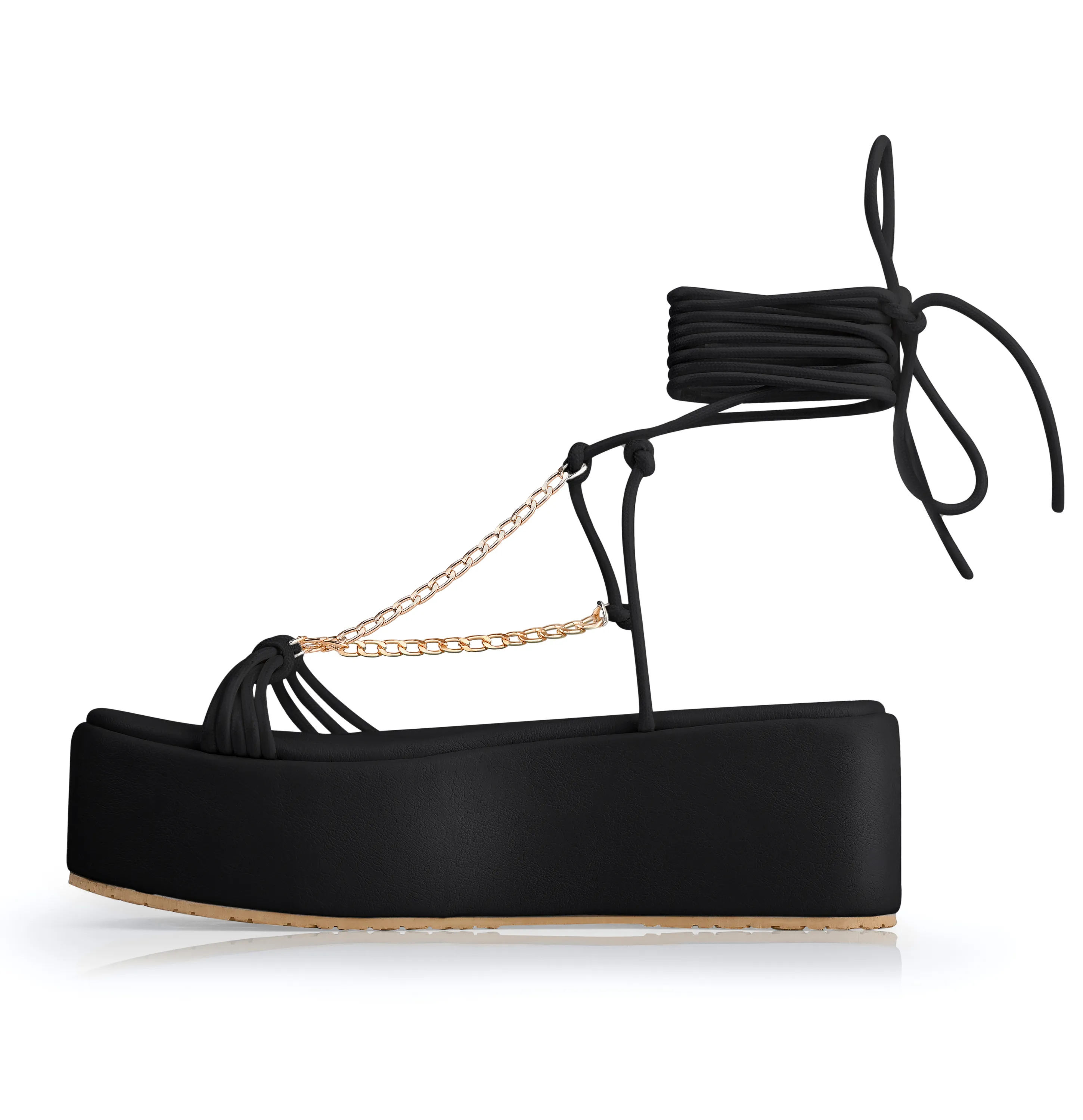 MAYORIYA BLACK SLIPPERS