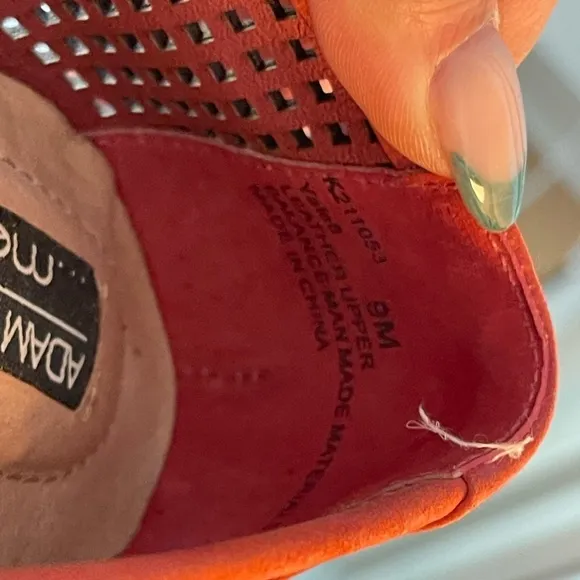 Me Too Adam Tucker Yale Flats In Coral Red
