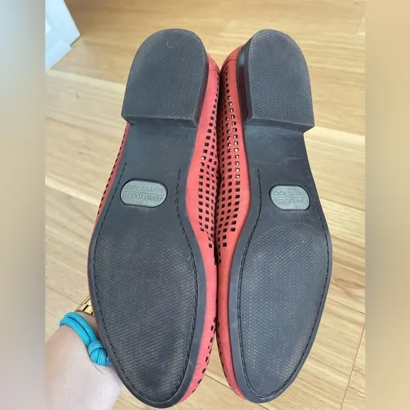 Me Too Adam Tucker Yale Flats In Coral Red
