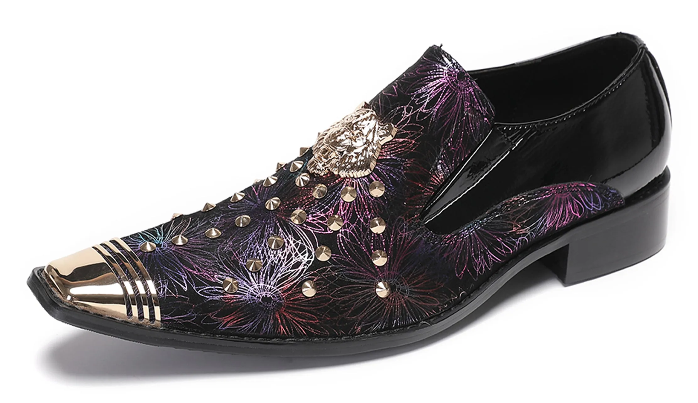 Mens Casual Party Loafers Glitter Sequin Shoes