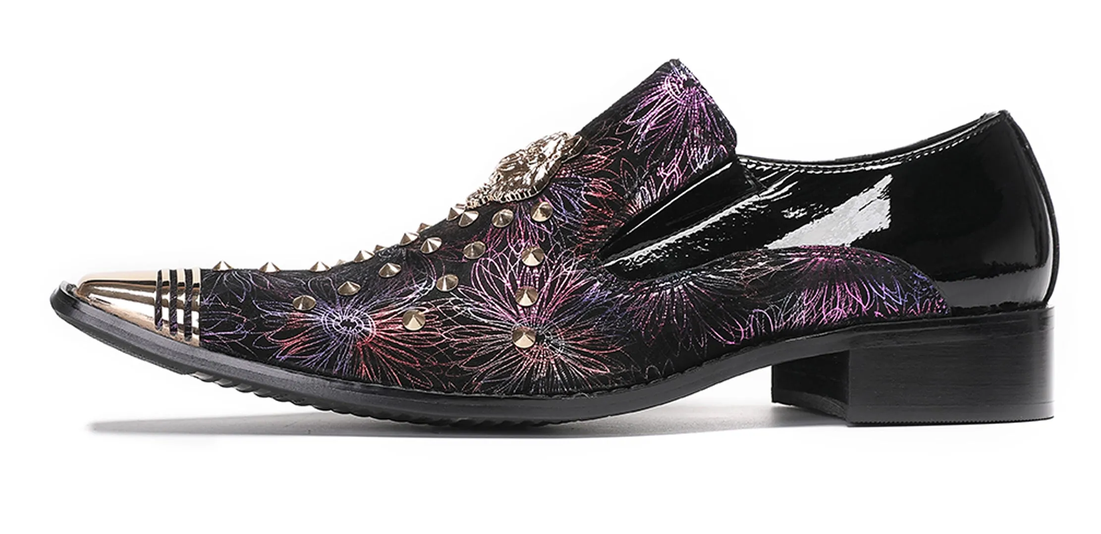 Mens Casual Party Loafers Glitter Sequin Shoes