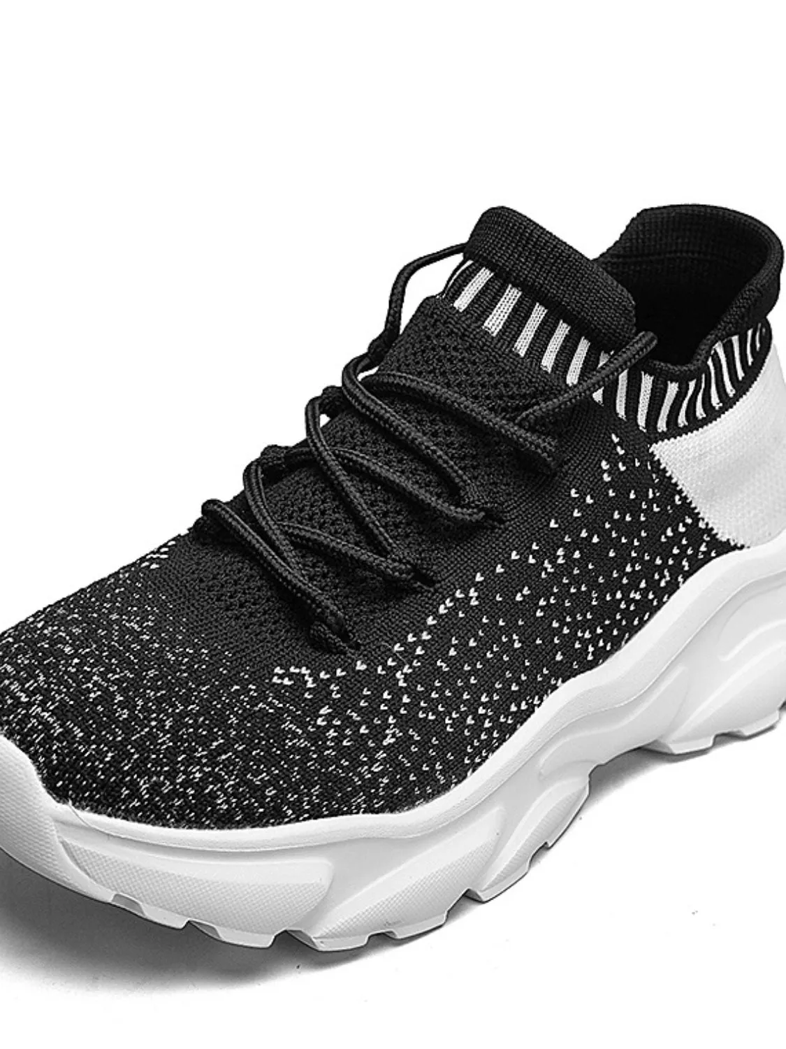 Mesh Round Toe Platform Athletic