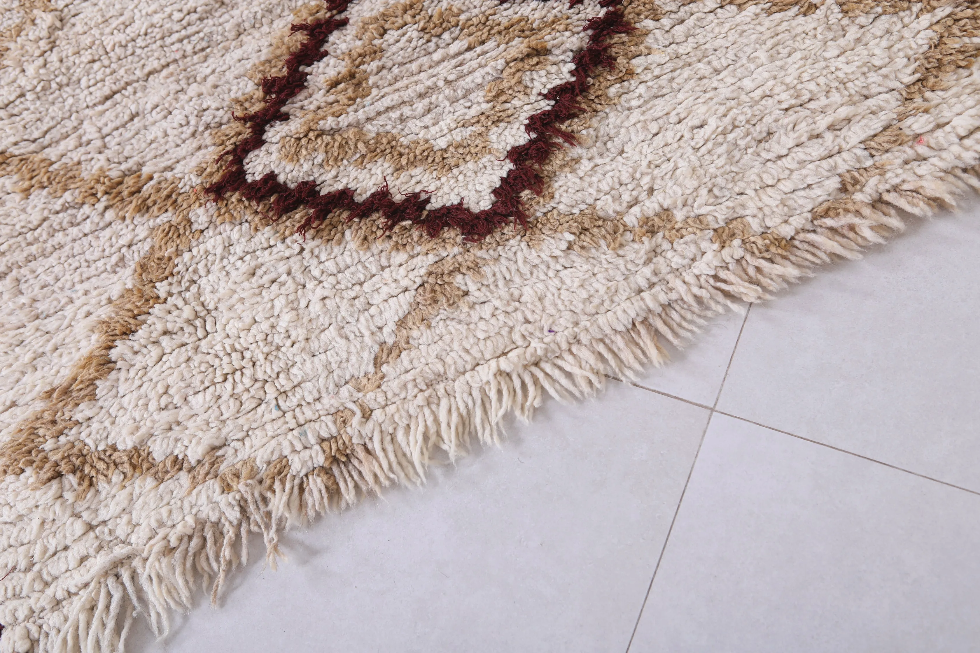 Moroccan Berber Rug - Diamond Pattern 3.2ft x 6.9ft