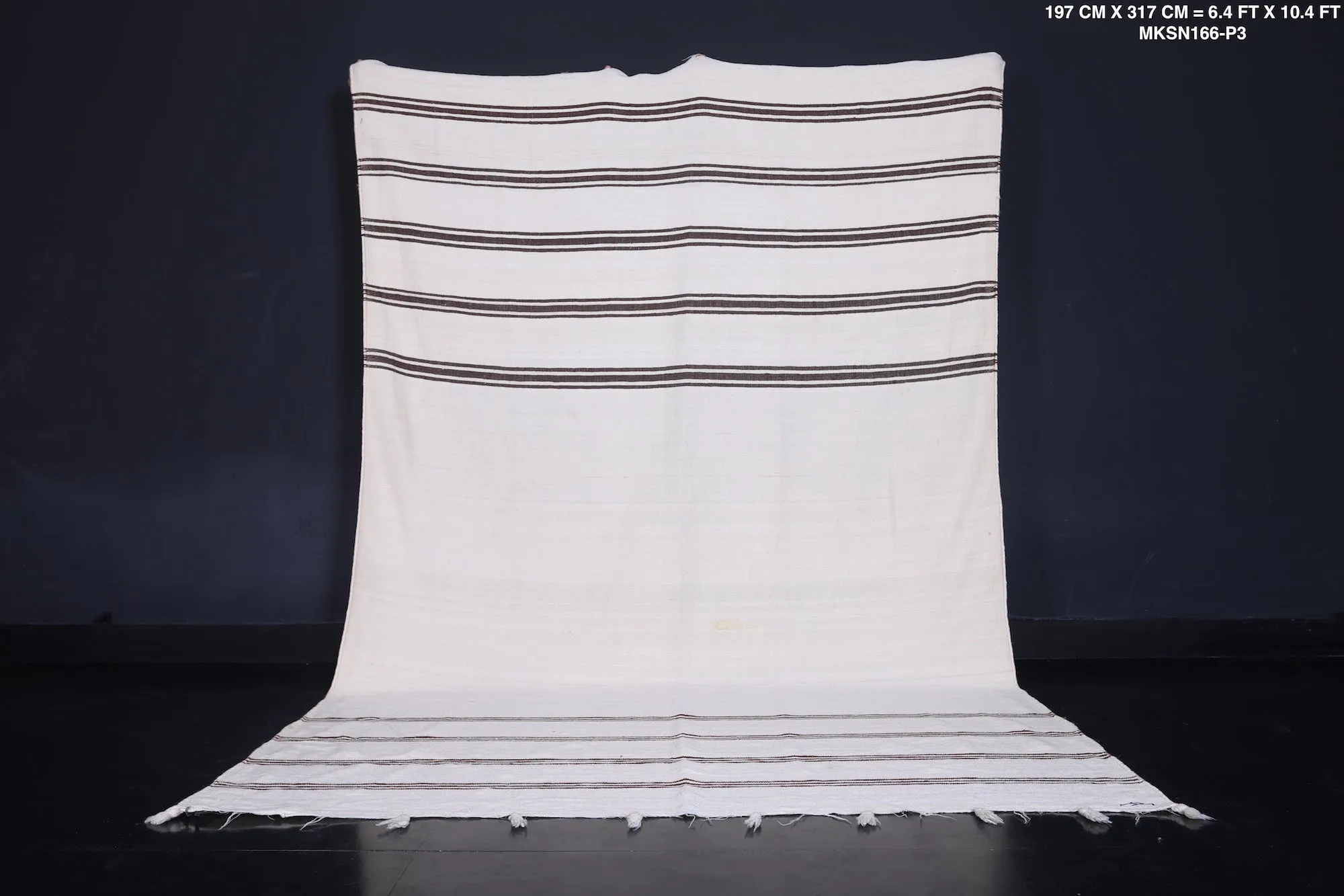 Moroccan Handwoven Rug - 6.4 FT X 10.4 FT