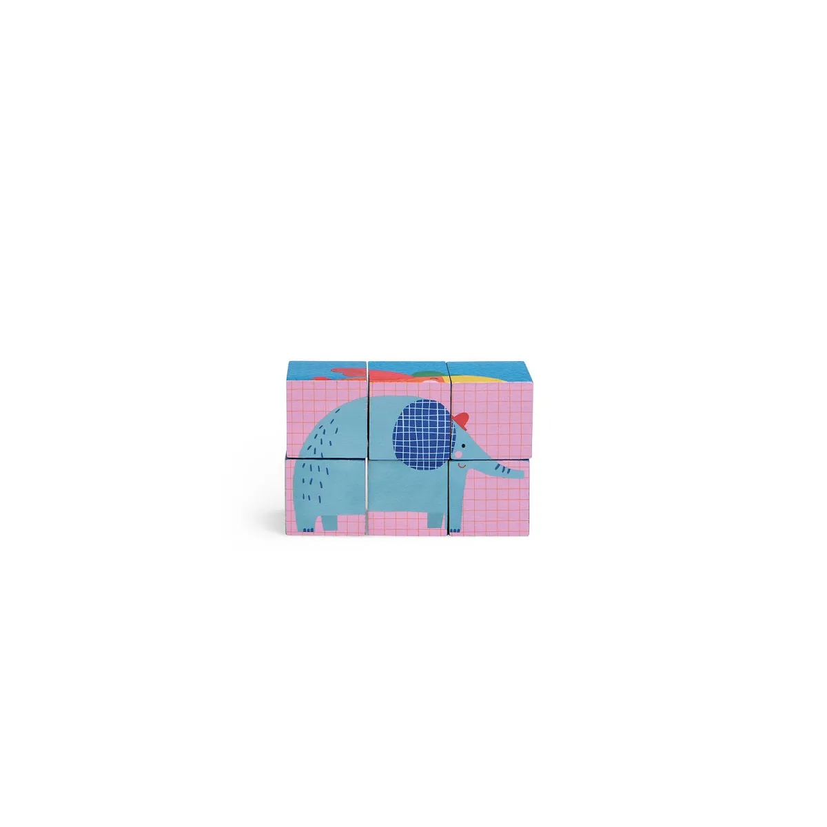 Moulin Roty 6 Cubes Puzzle
