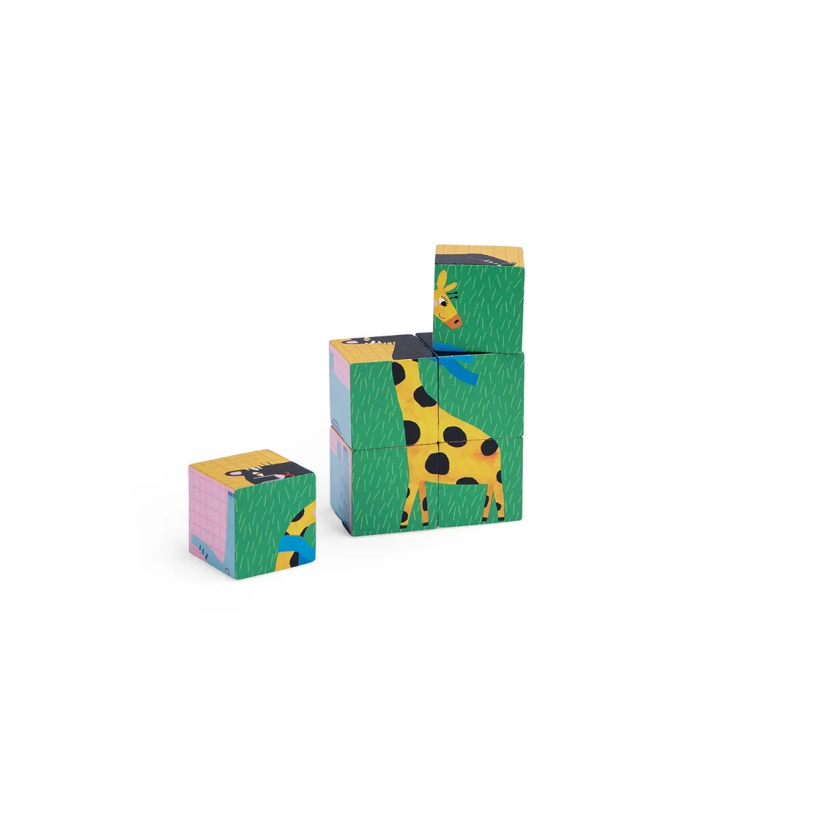 Moulin Roty 6 Cubes Puzzle