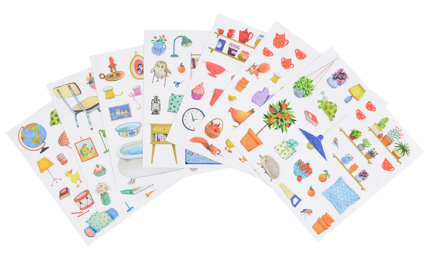 Moulin Roty Colouring Book with Stickers, Grande Famille