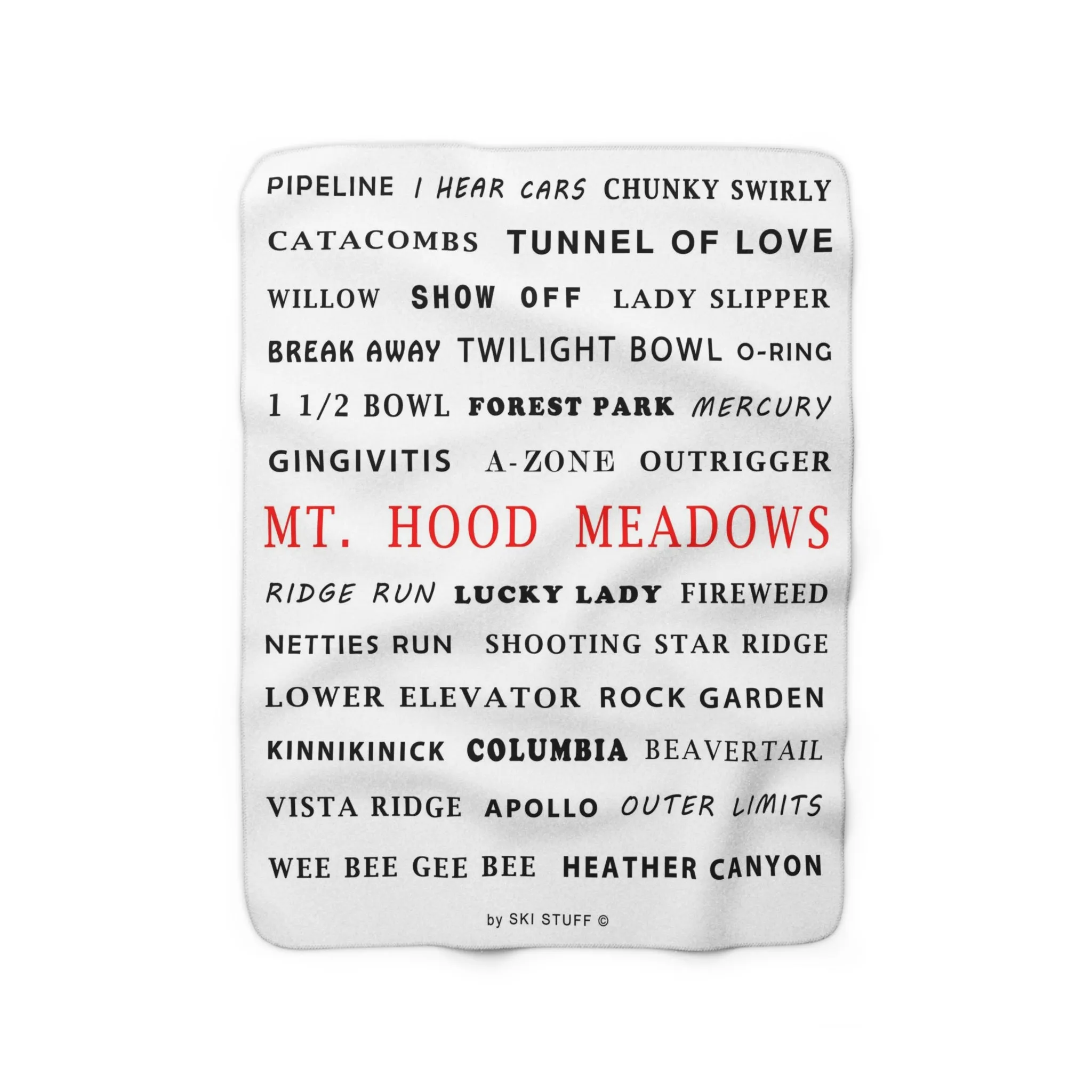 Mount Hood Meadows - Fleece Blanket
