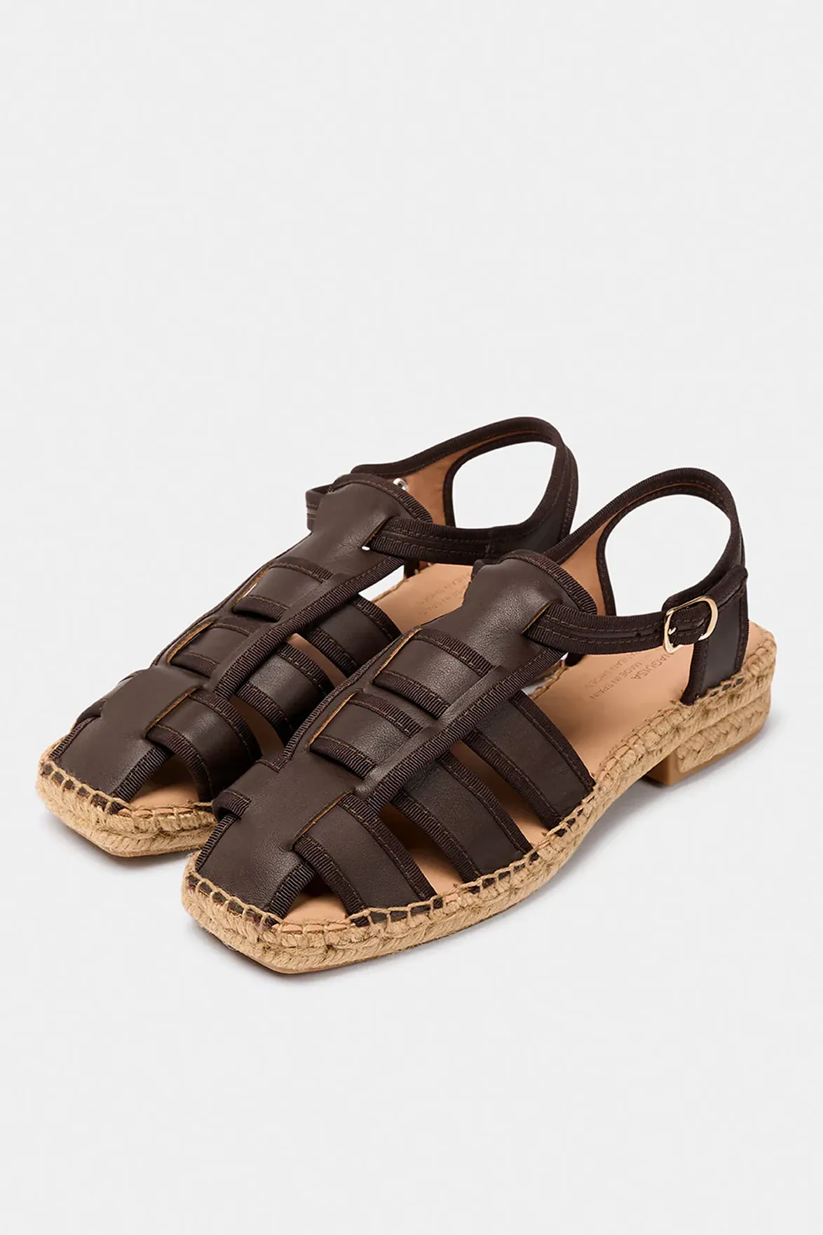Naguisa Sativa Dark Brown Sandals