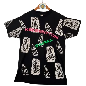 Neon Sailboat Graphic Tee 'Keebentton Saipan' - VTG