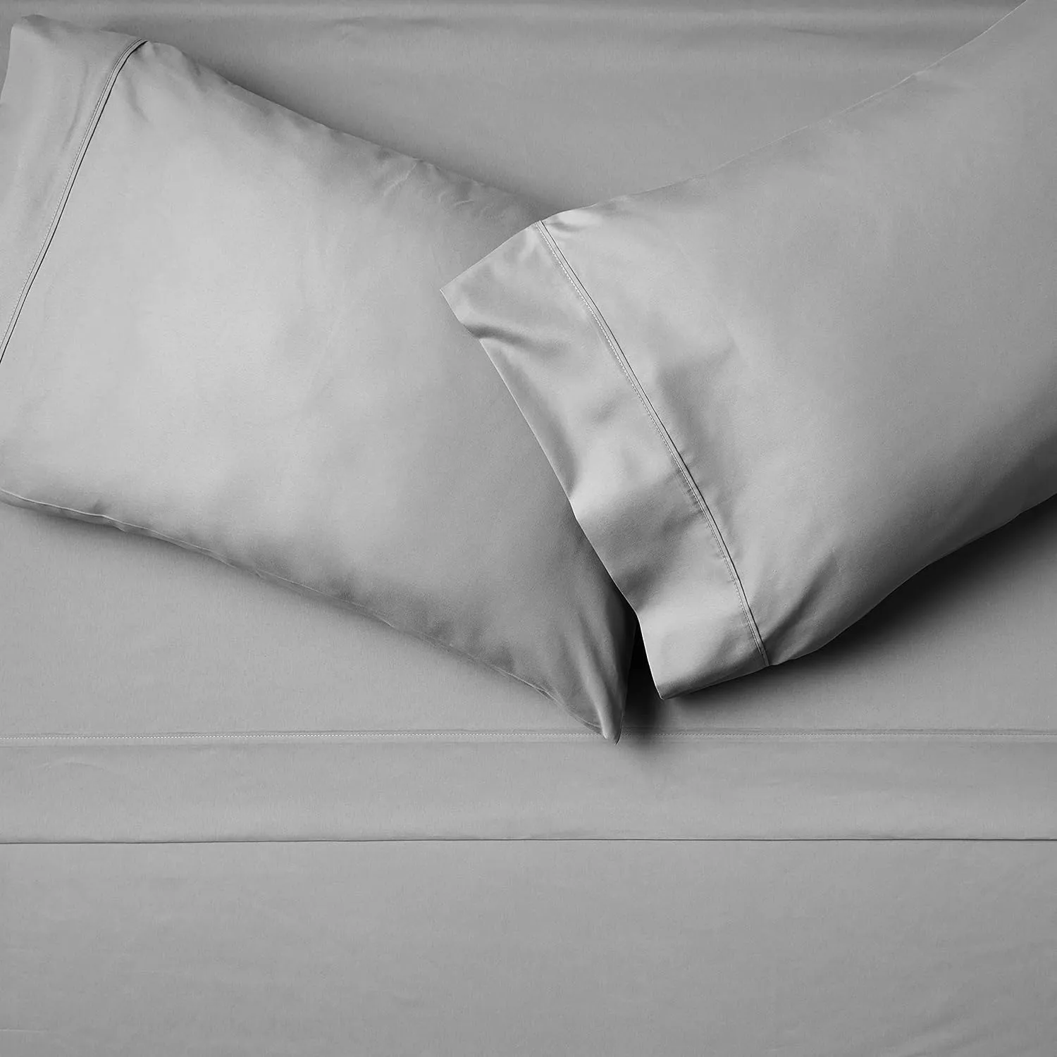 NEW Amazon Basics Easy Care Microfiber Sheet Set with 19" Deep Pockets - King, Dark Grey