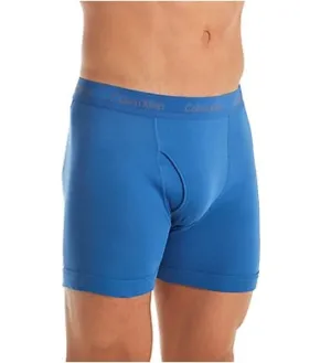 New Calvin Klein Cotton Classic Boxer Briefs, includes 1 Light Blue, 1 Dark Blue, Sz M!