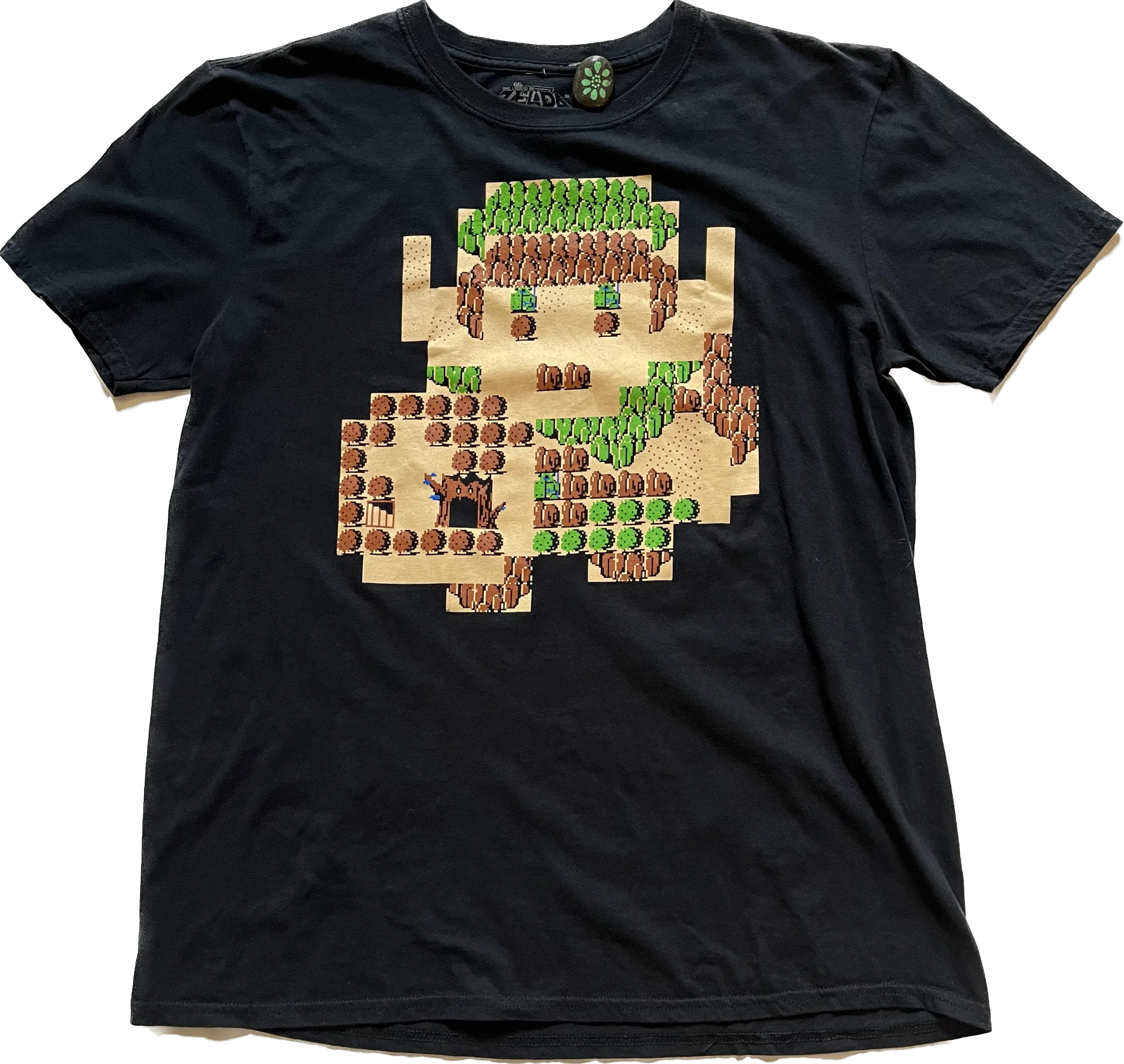 Nintendo Zelda '17 Link Pixel Graphic Tee - Black