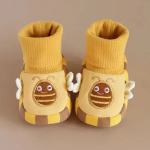 Non - Slip Soles - Warm Toddler Slippers With Cute Animal Design