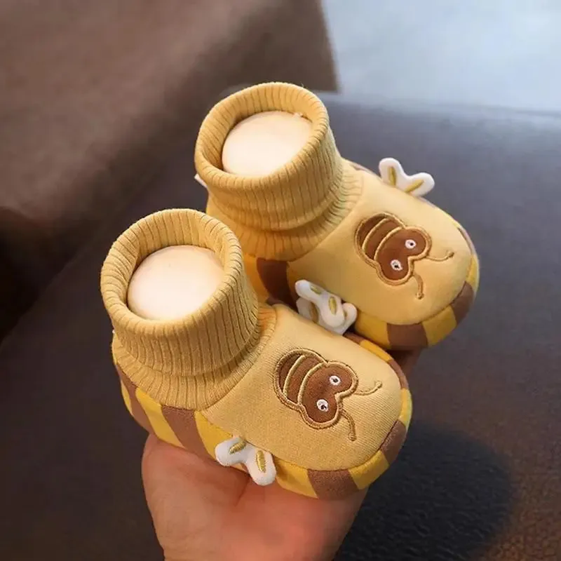 Non - Slip Soles - Warm Toddler Slippers With Cute Animal Design