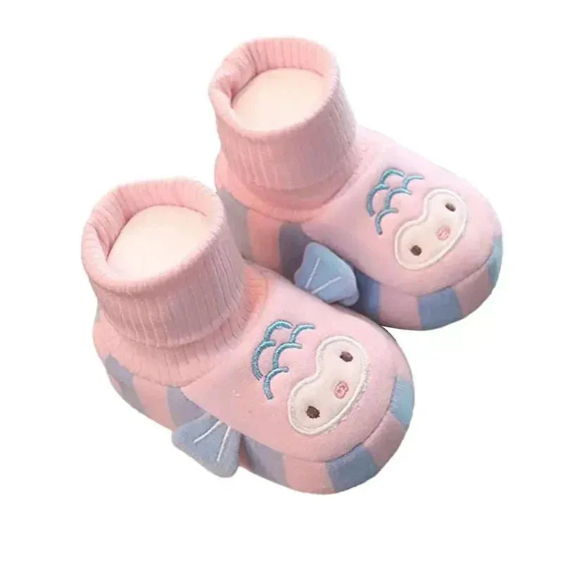 Non - Slip Soles - Warm Toddler Slippers With Cute Animal Design