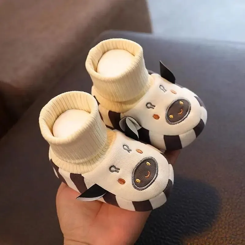 Non - Slip Soles - Warm Toddler Slippers With Cute Animal Design