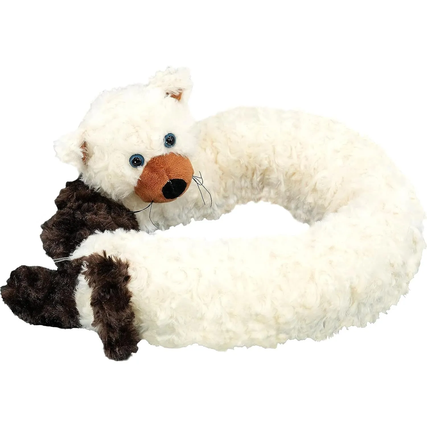Novelty Cream Cat Draught Excluder for Doors