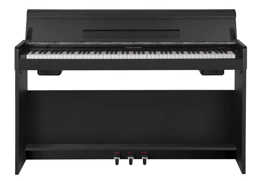 NUX WK310 Upright 88-Key Digital Piano with Flip-Top in Black Finish