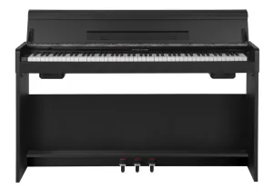 NUX WK310 Upright 88-Key Digital Piano with Flip-Top in Black Finish