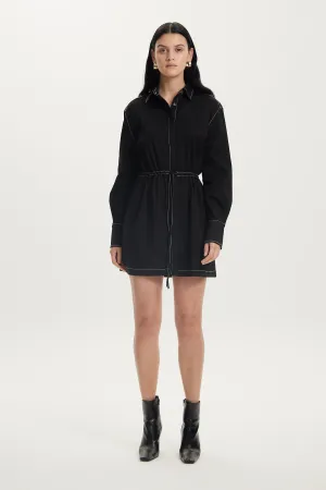 OPEN ROAD SHIRT DRESS | WASHED BLACK