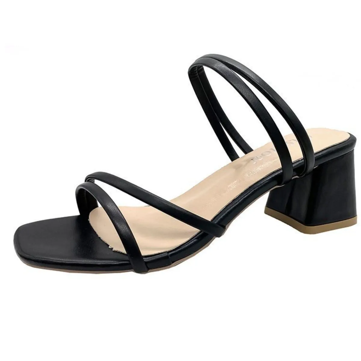 Open Toe Block Heels Sandals