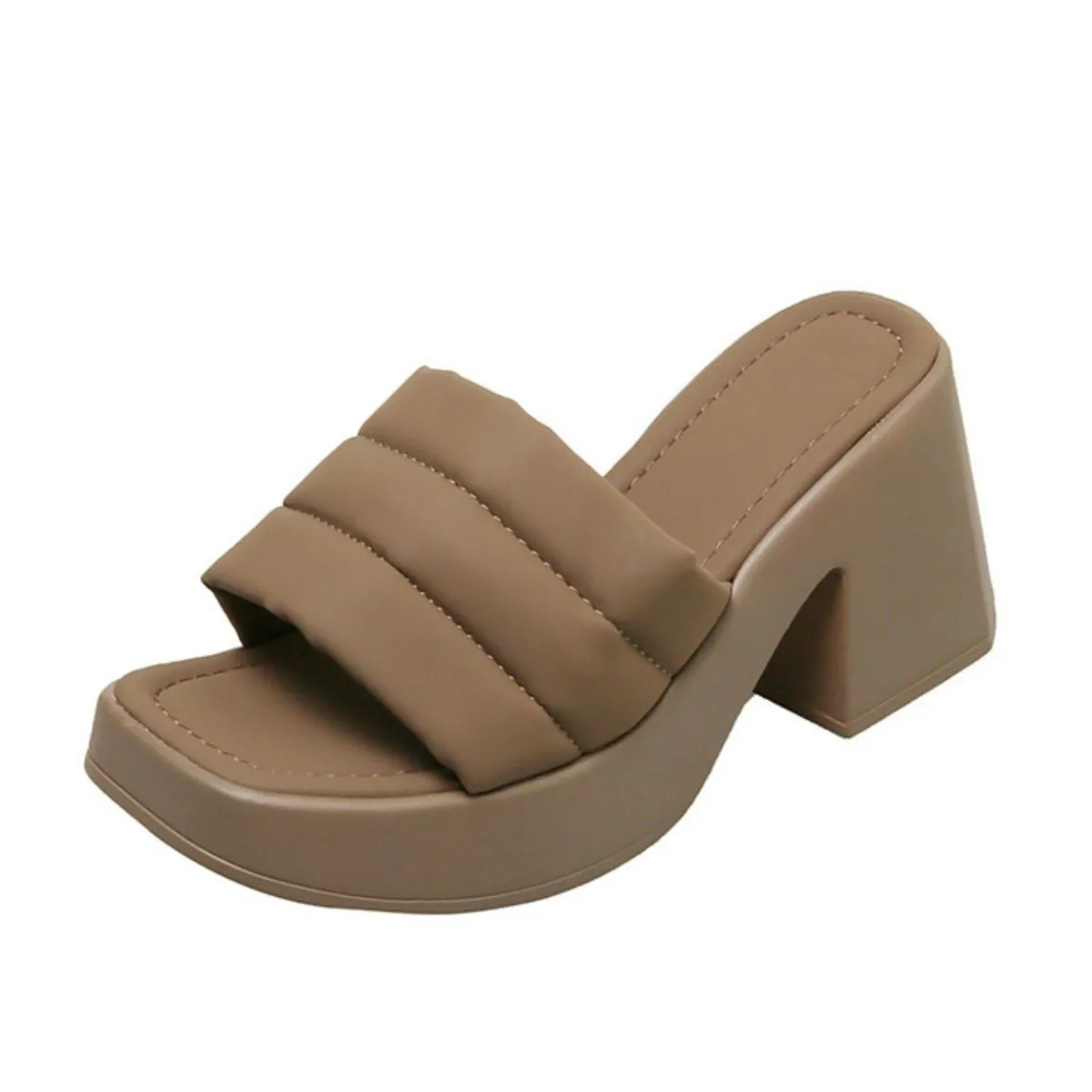 Open Toe Block Heels Sandals