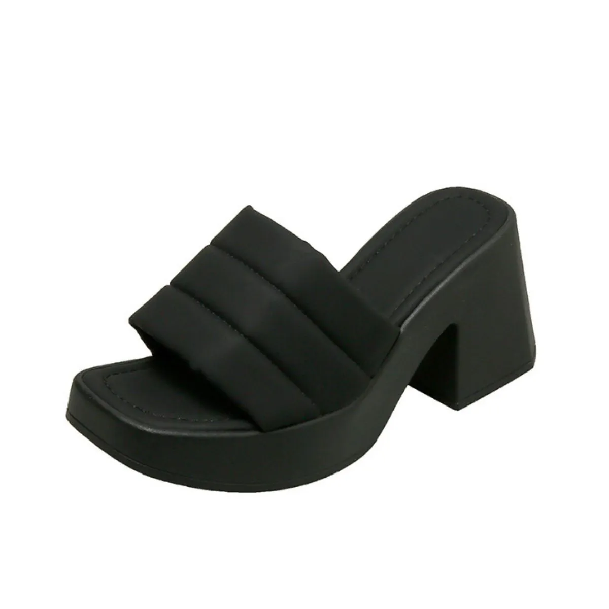 Open Toe Block Heels Sandals