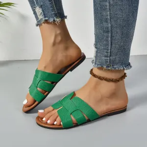 Open Toe Flats Sandals