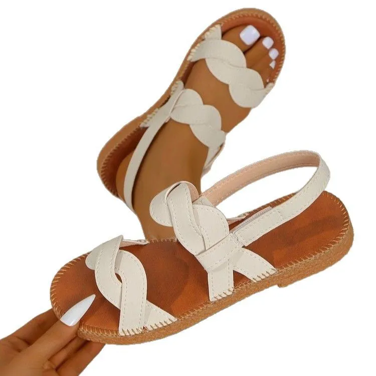 Open Toe Flats Sandals