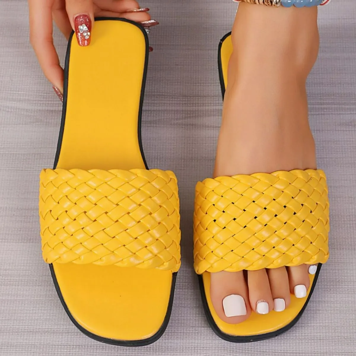 Open Toe Flats Sandals
