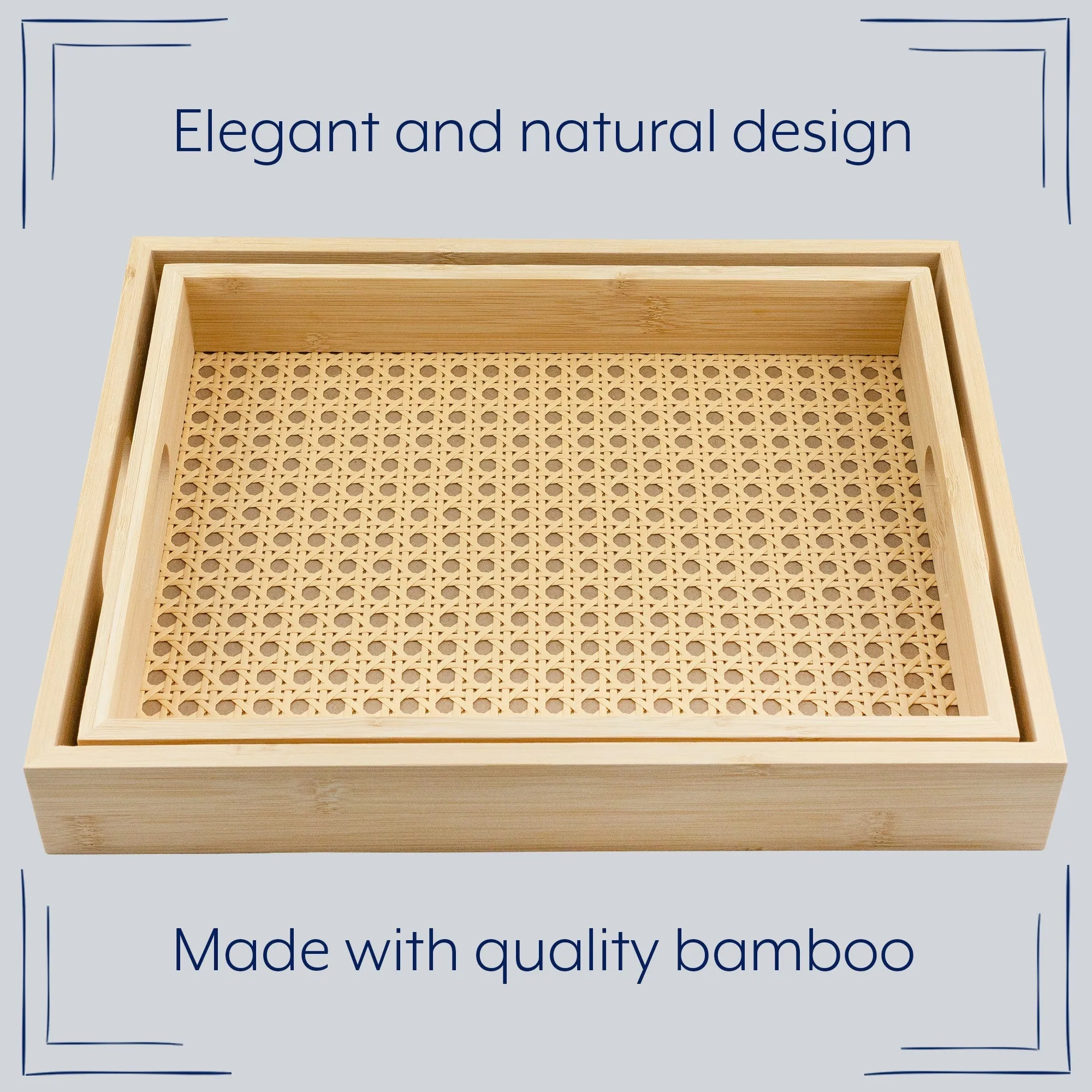 Ottoman Rattan Breakfast Trays (Case of 8)