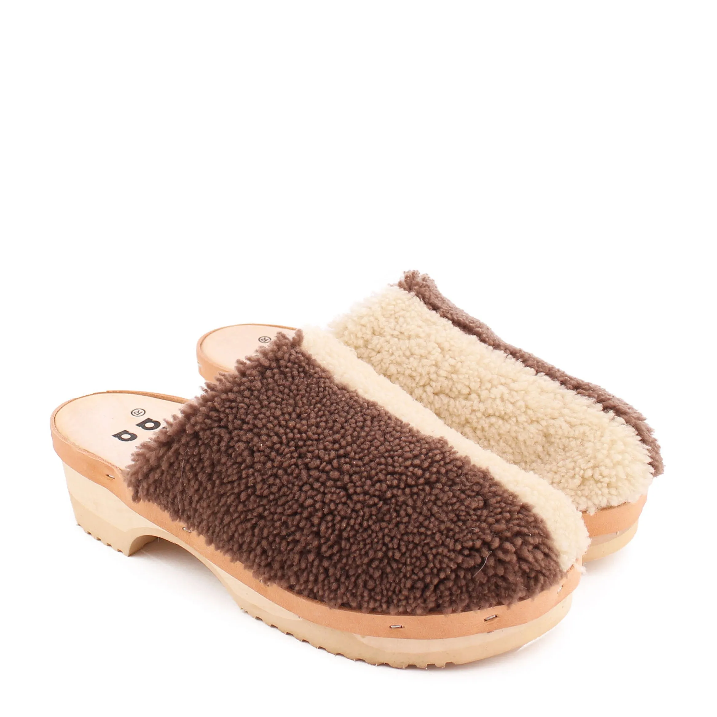 PANTO CURLY DUO shearling teddy & natural
