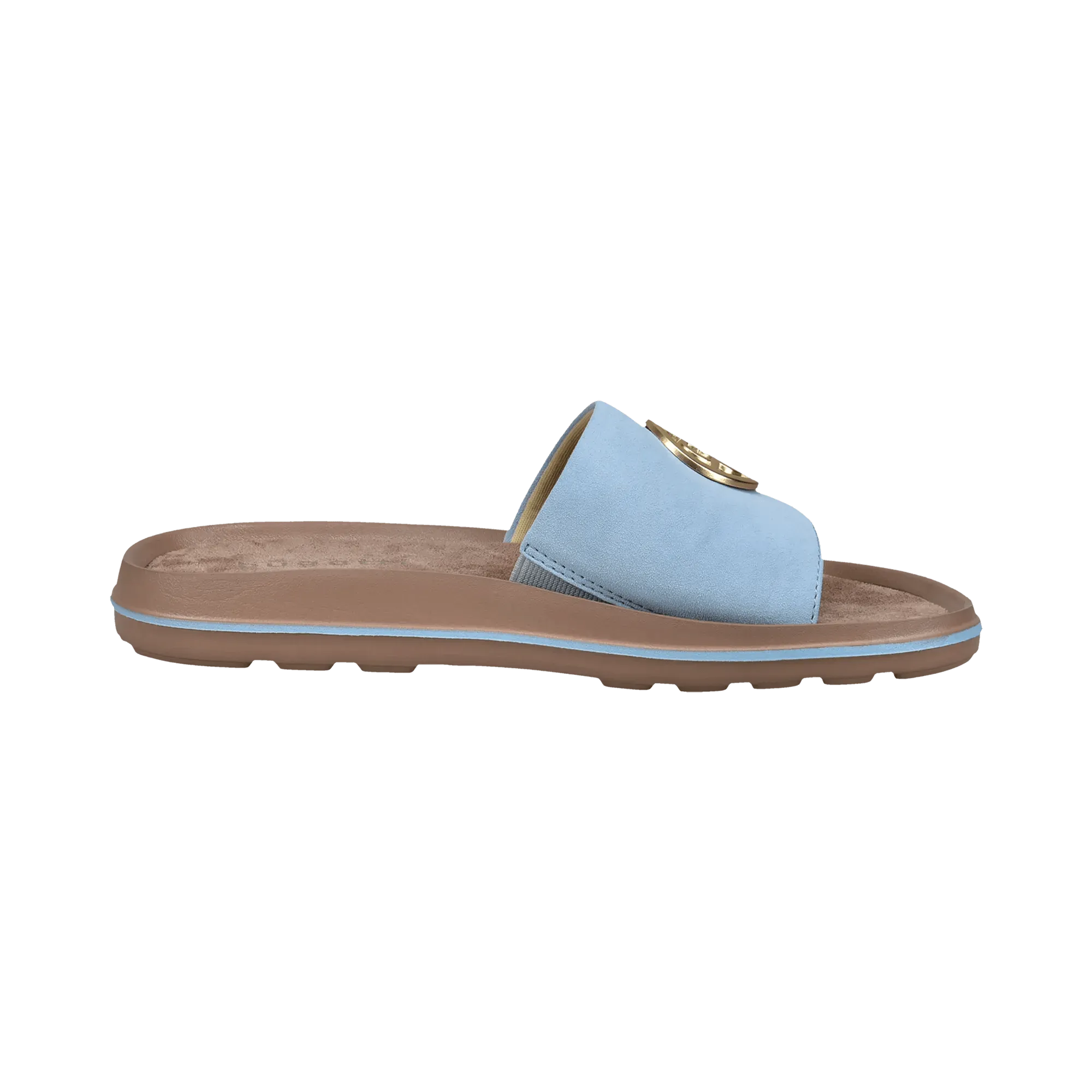 Pantoletten hellblau