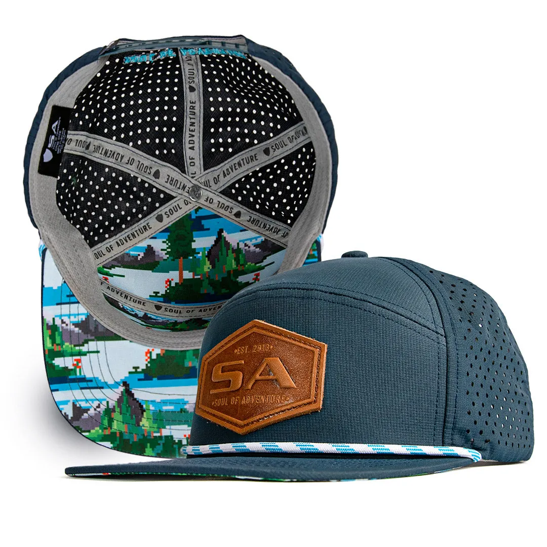 Performance Flat Bill Snapback | Blue | Alpine Digi PreOrder