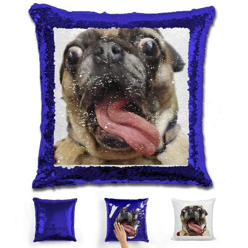 Pet Photo Personalized Magic Sequin Pillow