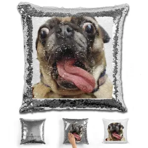 Pet Photo Personalized Magic Sequin Pillow