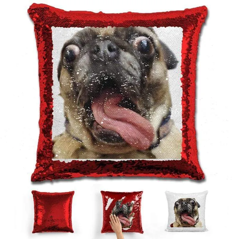 Pet Photo Personalized Magic Sequin Pillow