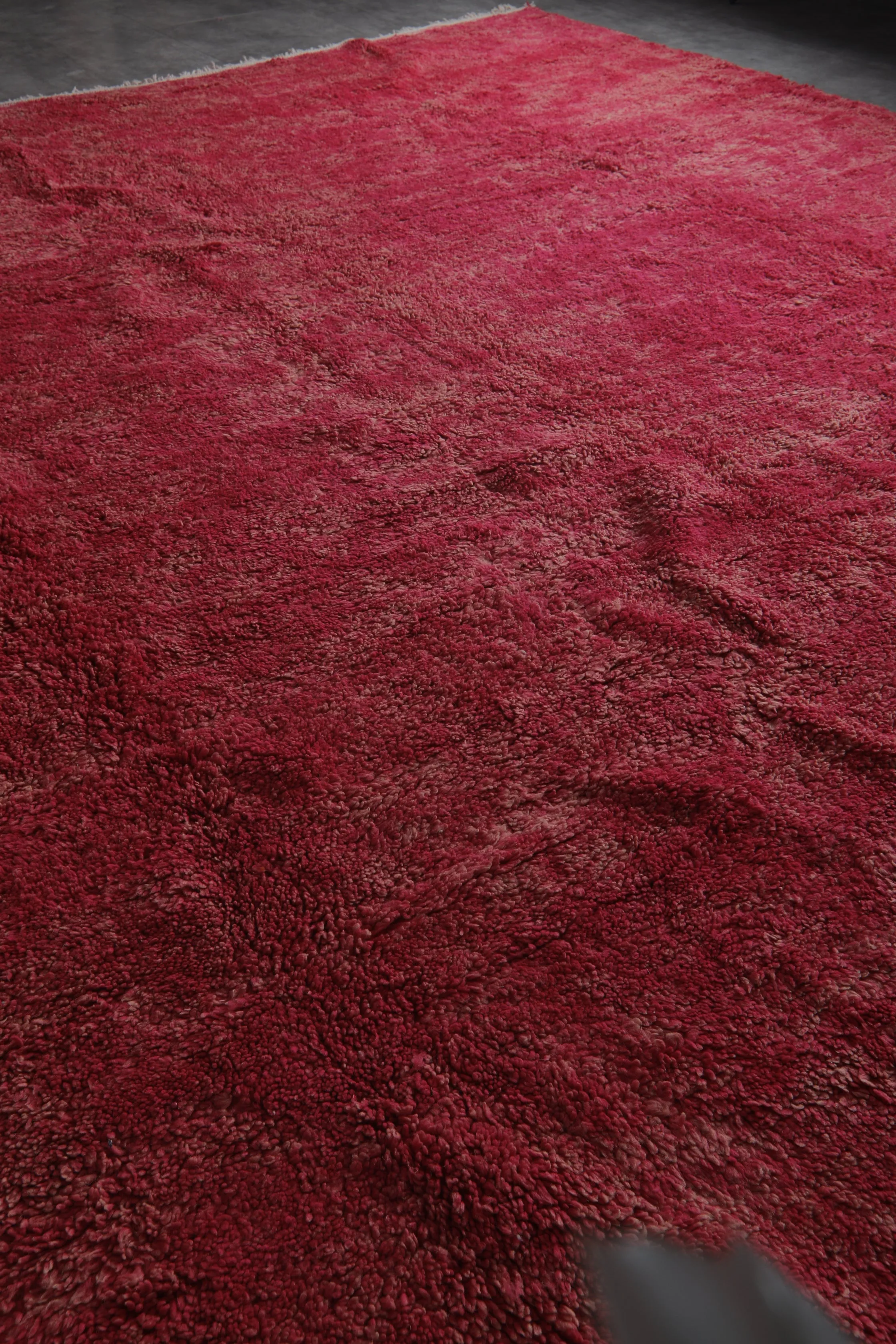 Pink Moroccan Rug - 13.7 x 13.4 Feet | Luxurious Handmade Design