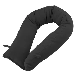 Plain Fabric Black Draught Excluder