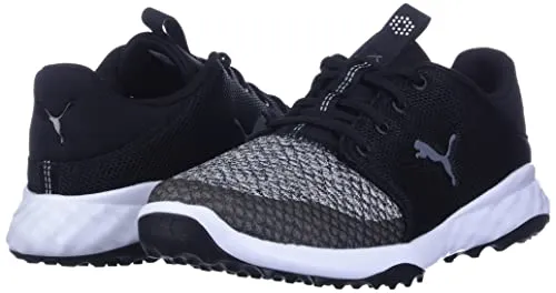 PUMA Golf Men's Grip Fusion Sport Golf Shoe, Puma Black-Quiet Shade, 10 M US